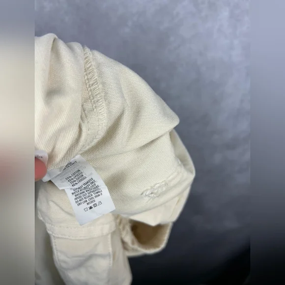 Aerie High Waisted Go-For-It Baggy Cargo Pant in Toasted Coconut Size L - Picture 6 of 10